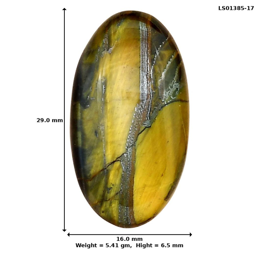 Blue Tiger Eye 29x16x6.5 mm Oval Gemstone LS01385-17