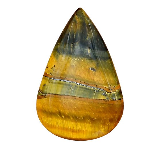 Blue Tiger Eye 29.3x19.3x5 mm Pear Gemstone LS01386-17