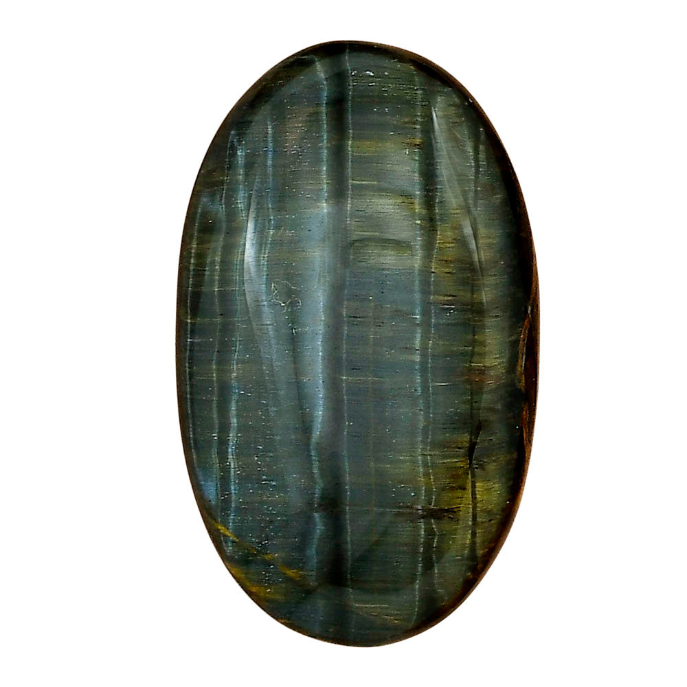 Blue Tiger Eye 36x21.7x6.5 mm Oval Gemstone LS01388-17