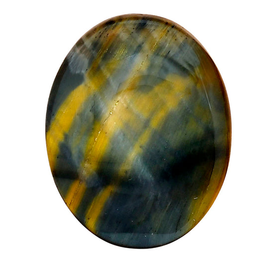 Blue Tiger Eye 30.75x24.4x6 mm Oval Gemstone LS01391-17