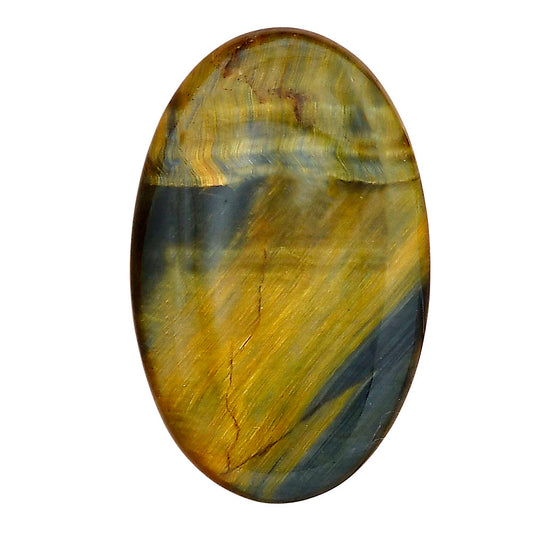 Blue Tiger Eye 38x24x5.5 mm Oval Gemstone LS01393-17