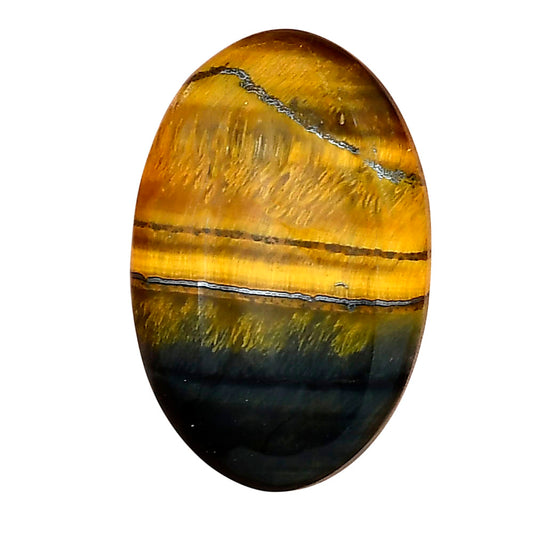 Blue Tiger Eye 28.7x18.7x5.5 mm Oval Gemstone LS01397-17