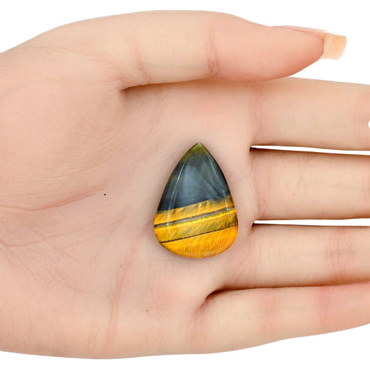 Blue Tiger Eye 29.5x21.6x5 mm Pear Gemstone LS01400-17