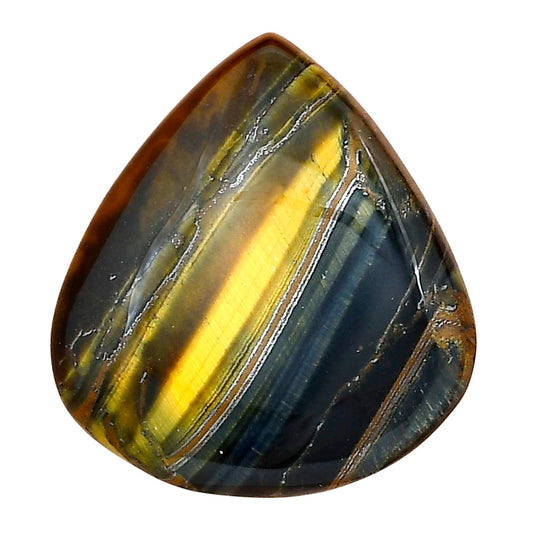 Blue Tiger Eye 29.1x26.7x5.5 mm Pear Gemstone LS01401-17