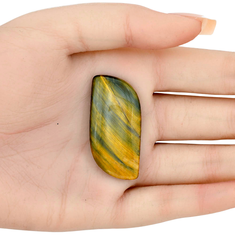 Blue Tiger Eye 43x20.1x6 mm Fancy Gemstone LS01403-17