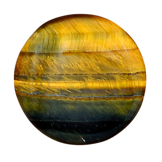 Blue Tiger Eye 24.75x24.75x4 mm Round Gemstone LS01407-17