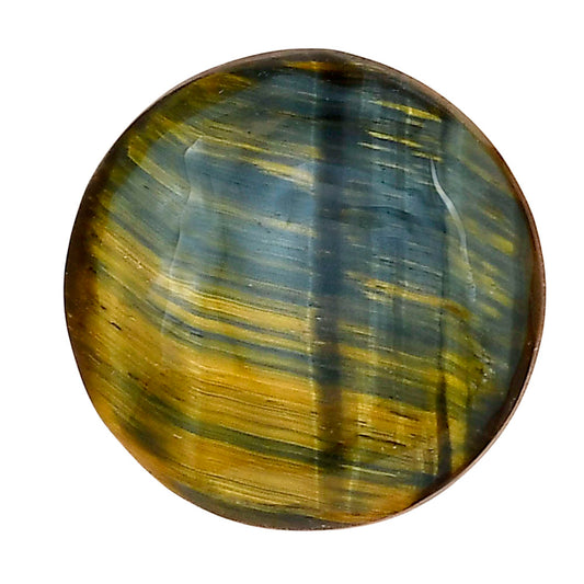 Blue Tiger Eye 24x24x6 mm Round Gemstone LS01412-17