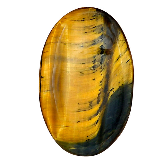 Blue Tiger Eye 32.25x20.5x4.5 mm Oval Gemstone LS01413-17
