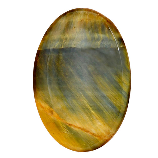 Blue Tiger Eye 34.8x23.75x5 mm Oval Gemstone LS01416-17