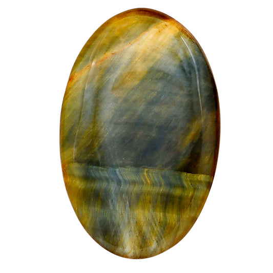 Blue Tiger Eye 37.7x24.1x4.5 mm Oval Gemstone LS01417-17