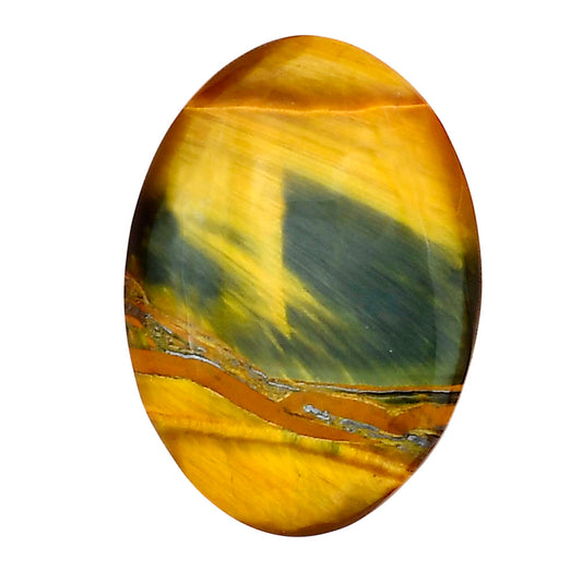 Blue Tiger Eye 28.4x20.3x5 mm Oval Gemstone LS01427-17
