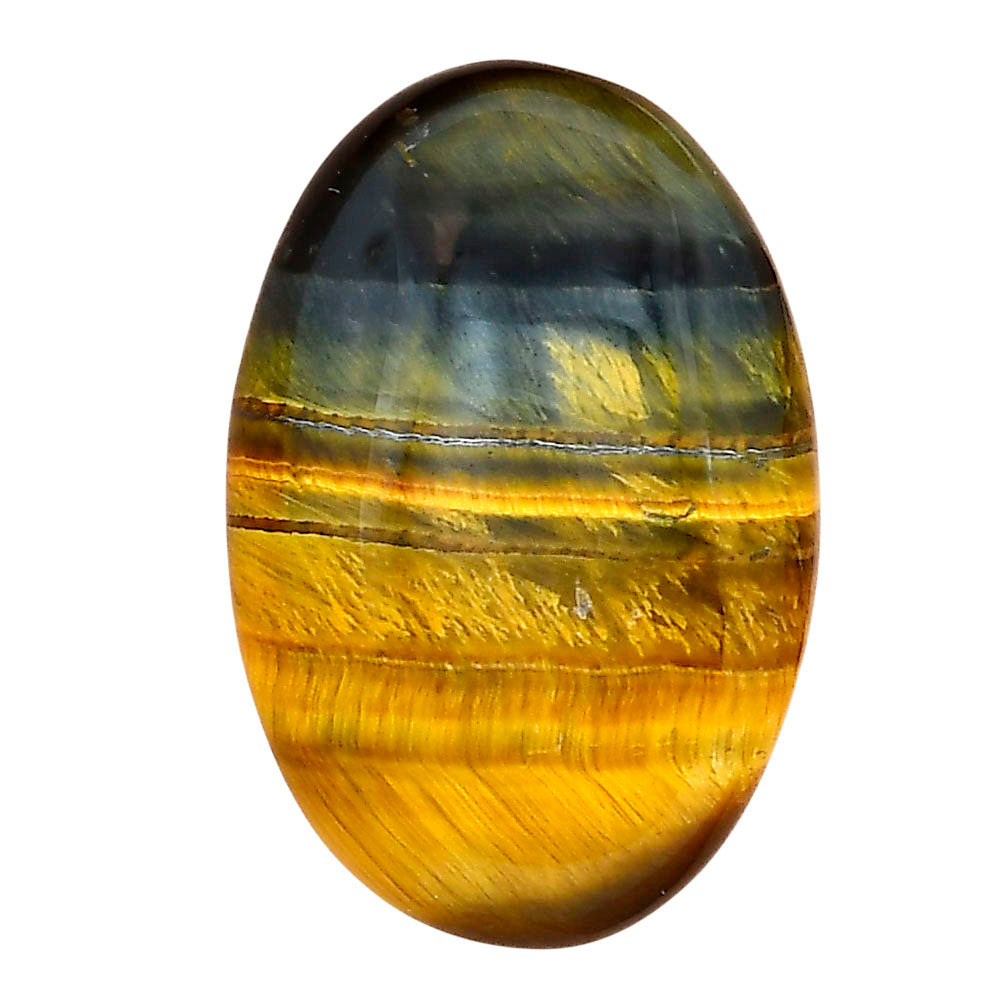 Blue Tiger Eye 31.7x21.2x7 mm Oval Gemstone LS01429-17