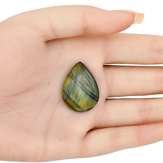 Blue Tiger Eye 29x21.6x5 mm Pear Gemstone LS01431-17