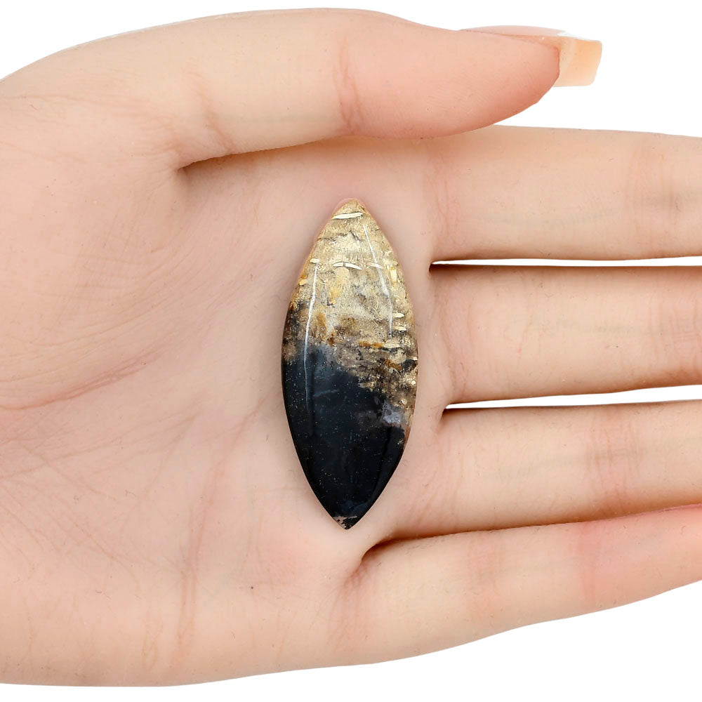 Root Plume Agate 44.2x18.3x5 mm Marquise Gemstone LS01445-18