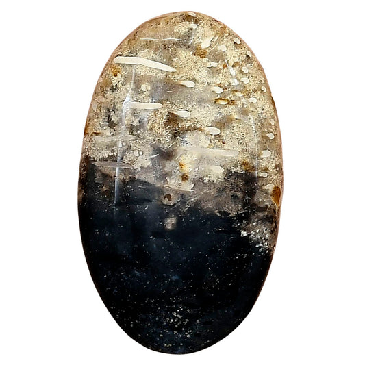 Root Plume Agate 39x23.2x6 mm Oval Gemstone LS01454-18