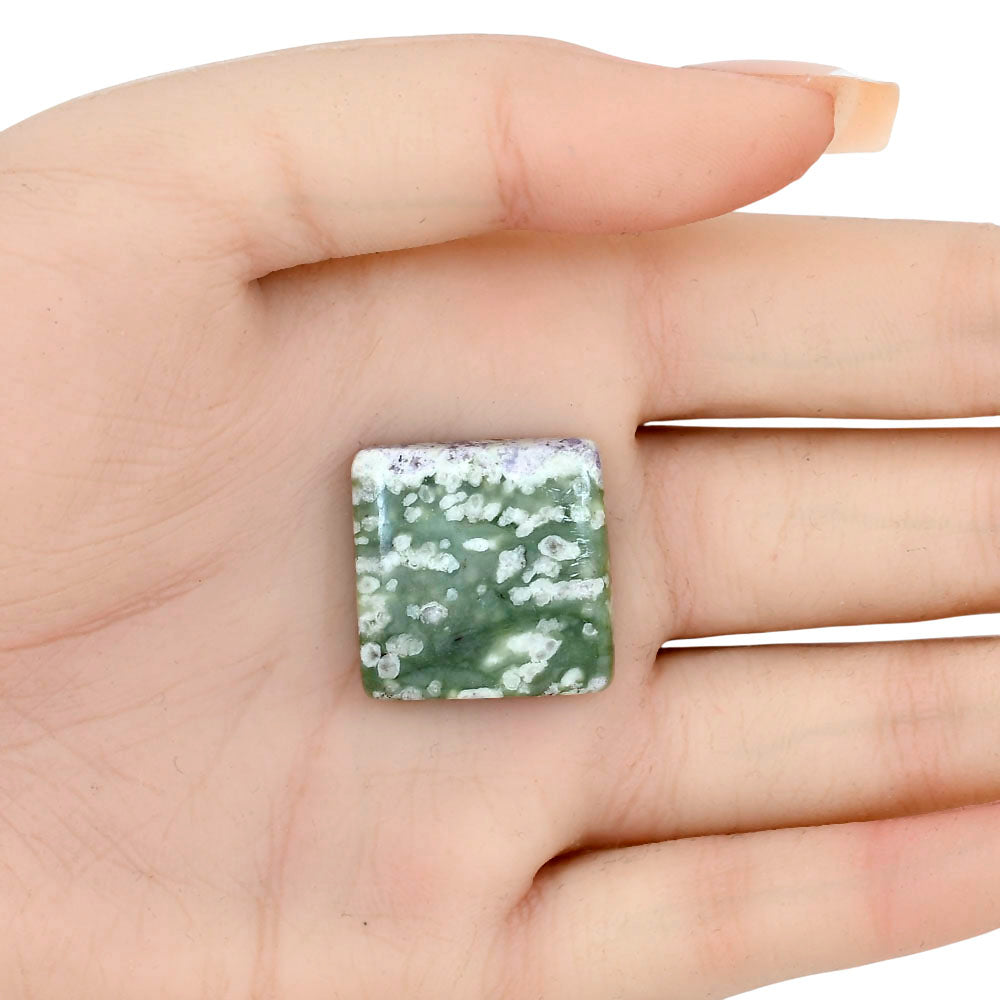 Peace Jade 22.25x22.25x5.5 mm Baguette Gemstone LS01466-19