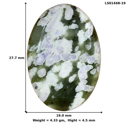 Peace Jade 27.7x19x4.5 mm Oval Gemstone LS01468-19