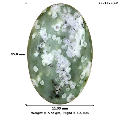 Peace Jade 35x22.55x5.5 mm Oval Gemstone LS01473-19
