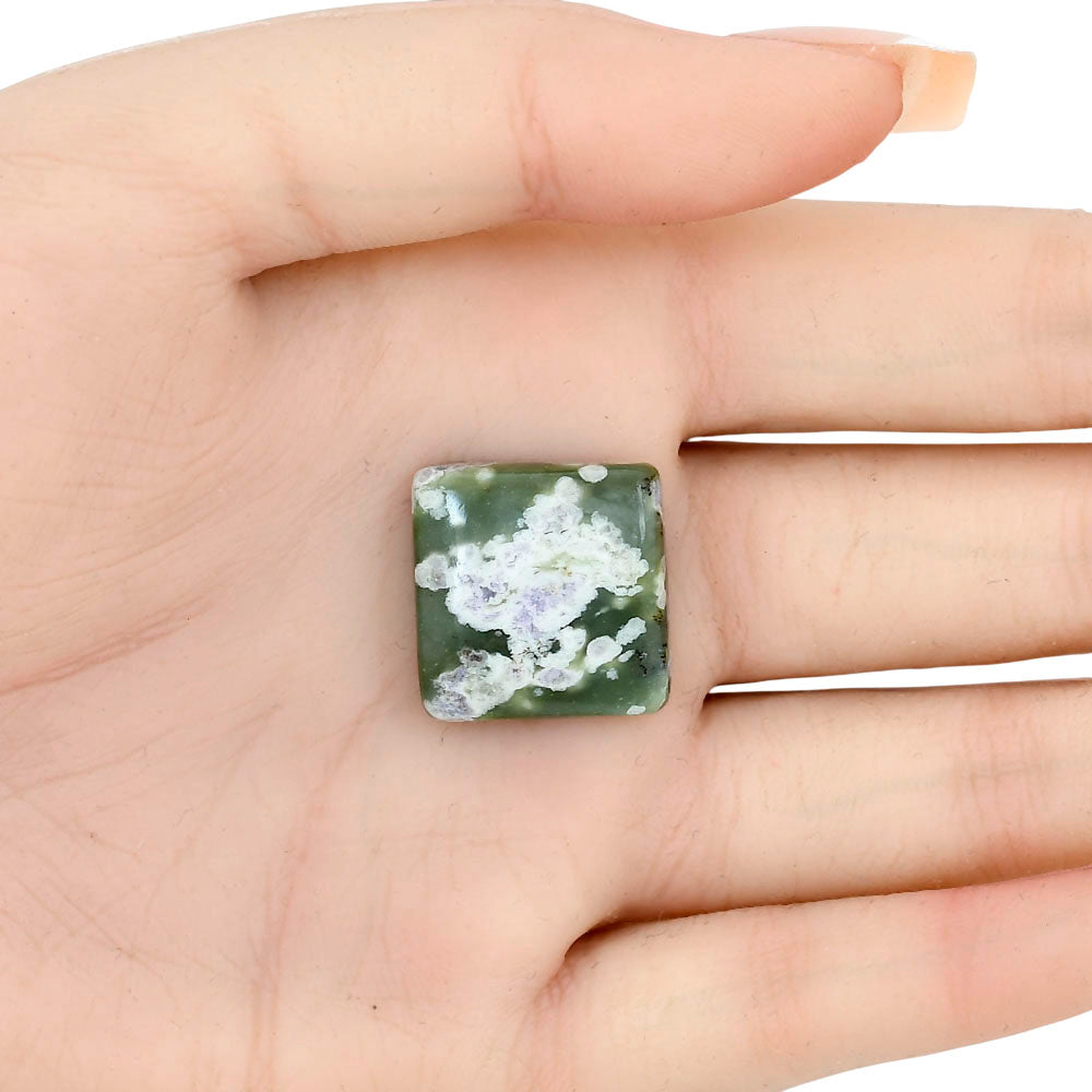 Peace Jade 20x19.5x6 mm Baguette Gemstone LS01474-19