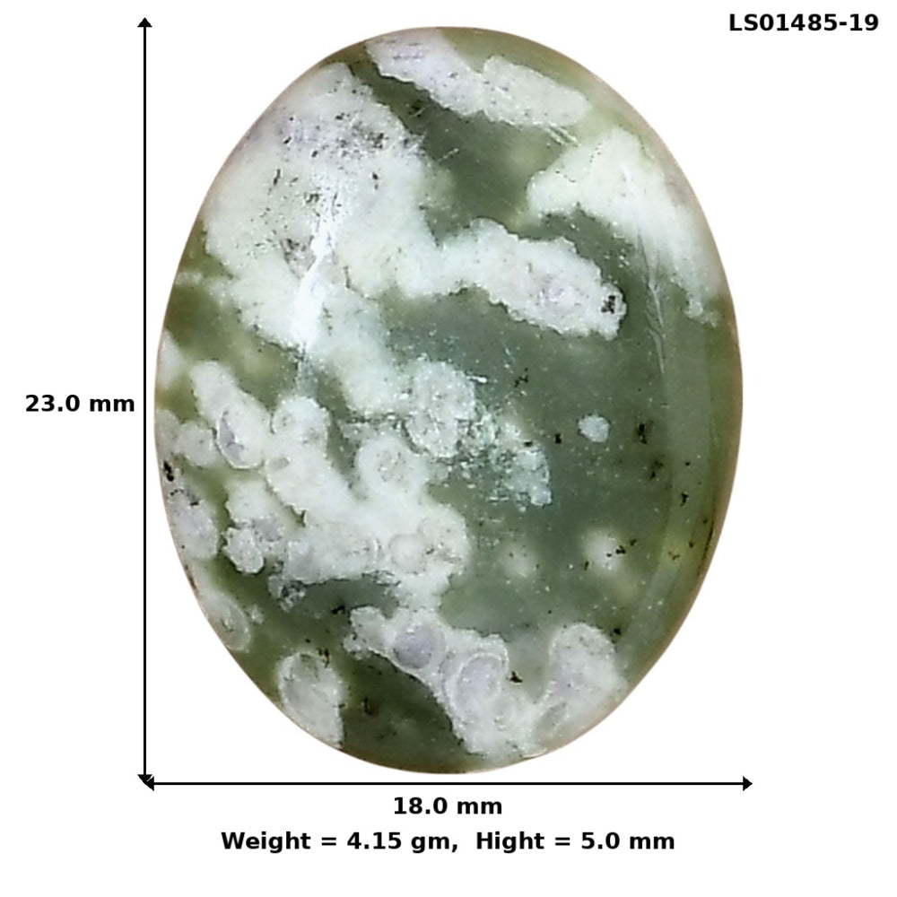 Peace Jade 23x18x5 mm Oval Gemstone LS01485-19