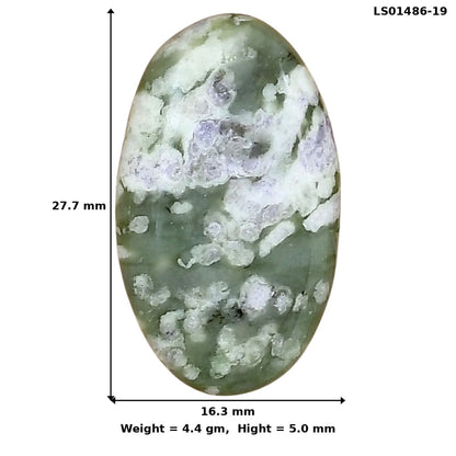 Peace Jade 27.7x16.3x5 mm Oval Gemstone LS01486-19