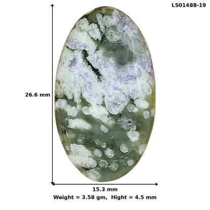 Peace Jade 26.6x15.3x4.5 mm Oval Gemstone LS01488-19