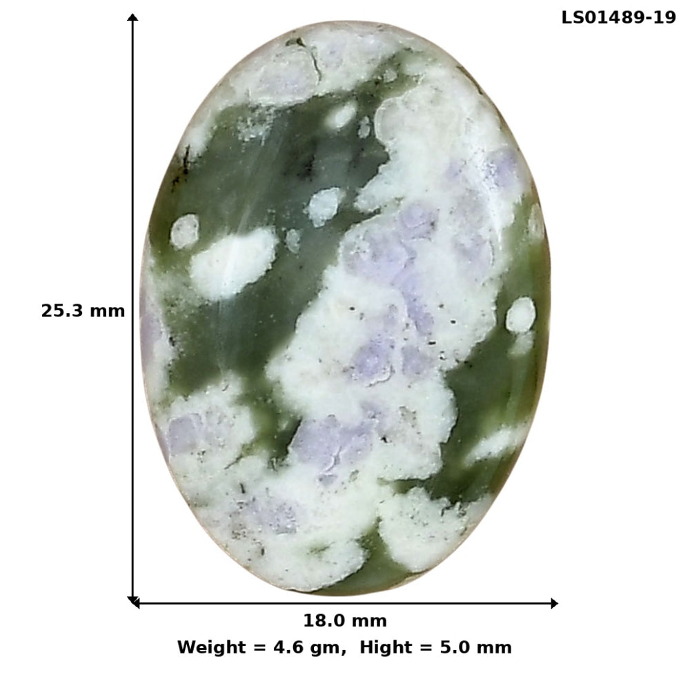 Peace Jade 25.3x18x5 mm Oval Gemstone LS01489-19