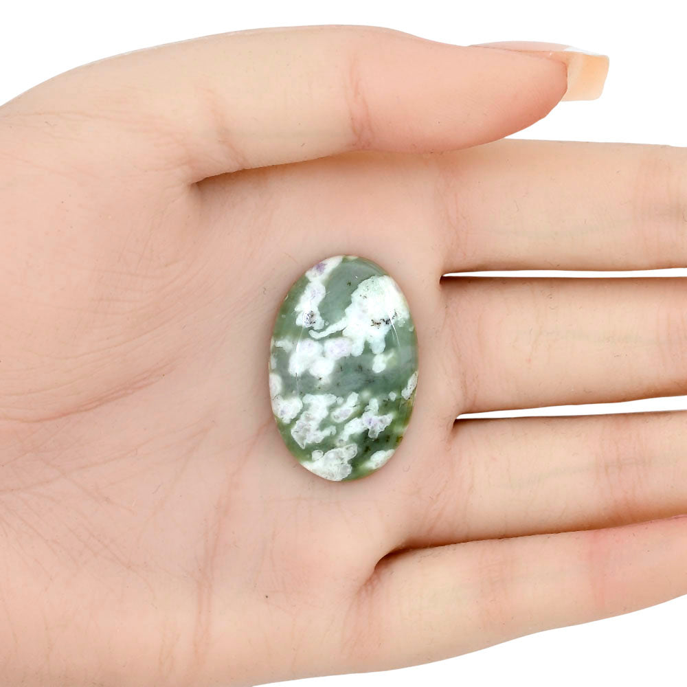 Peace Jade 30.8x20.3x5 mm Oval Gemstone LS01495-19