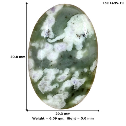 Peace Jade 30.8x20.3x5 mm Oval Gemstone LS01495-19