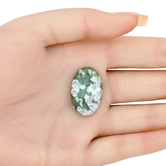 Peace Jade 27x17.3x5.5 mm Oval Gemstone LS01499-19