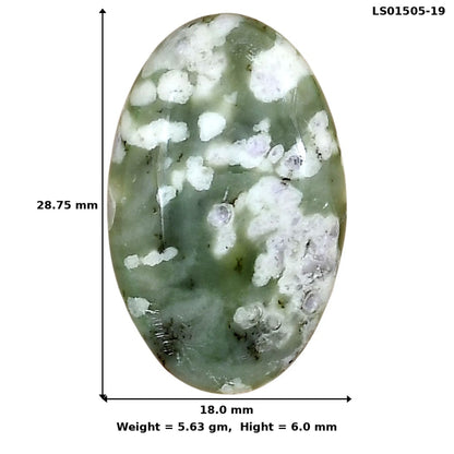 Peace Jade 28.75x18x6 mm Oval Gemstone LS01505-19