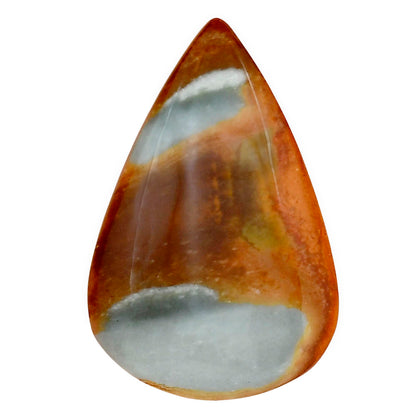 Polygram Jasper 35x23x5.5 mm Pear Gemstone LS01522-20