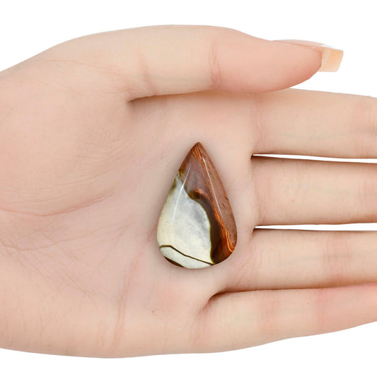 Polygram Jasper 33.9x21.6x5.5 mm Pear Gemstone LS01532-20