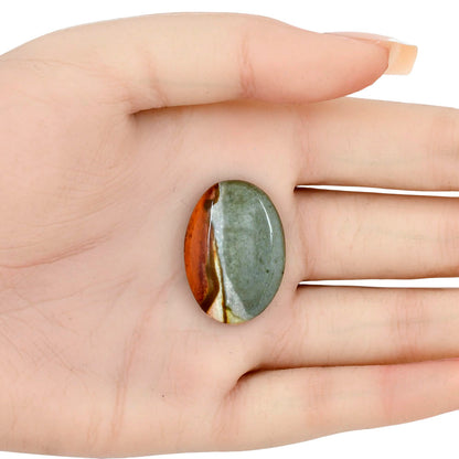 Polygram Jasper 28.9x20.3x5.5 mm Oval Gemstone LS01545-20