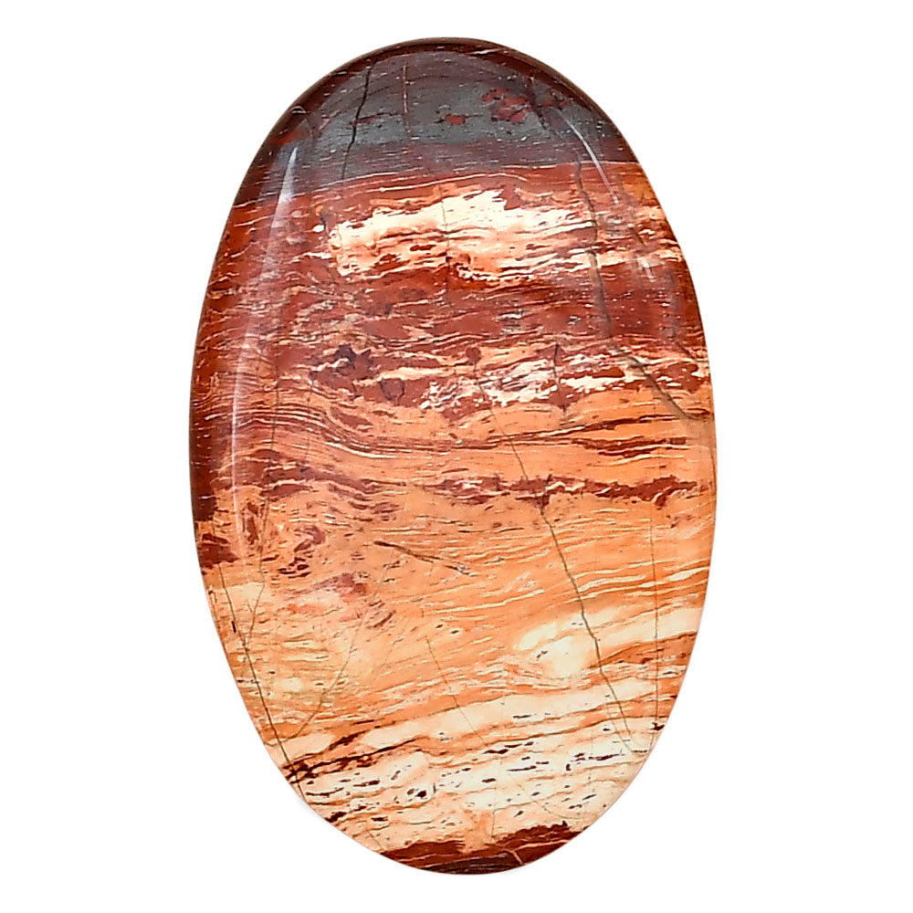 Snake Skin Jasper 34.6x21.8x4.5 mm Oval Gemstone LS01553-11