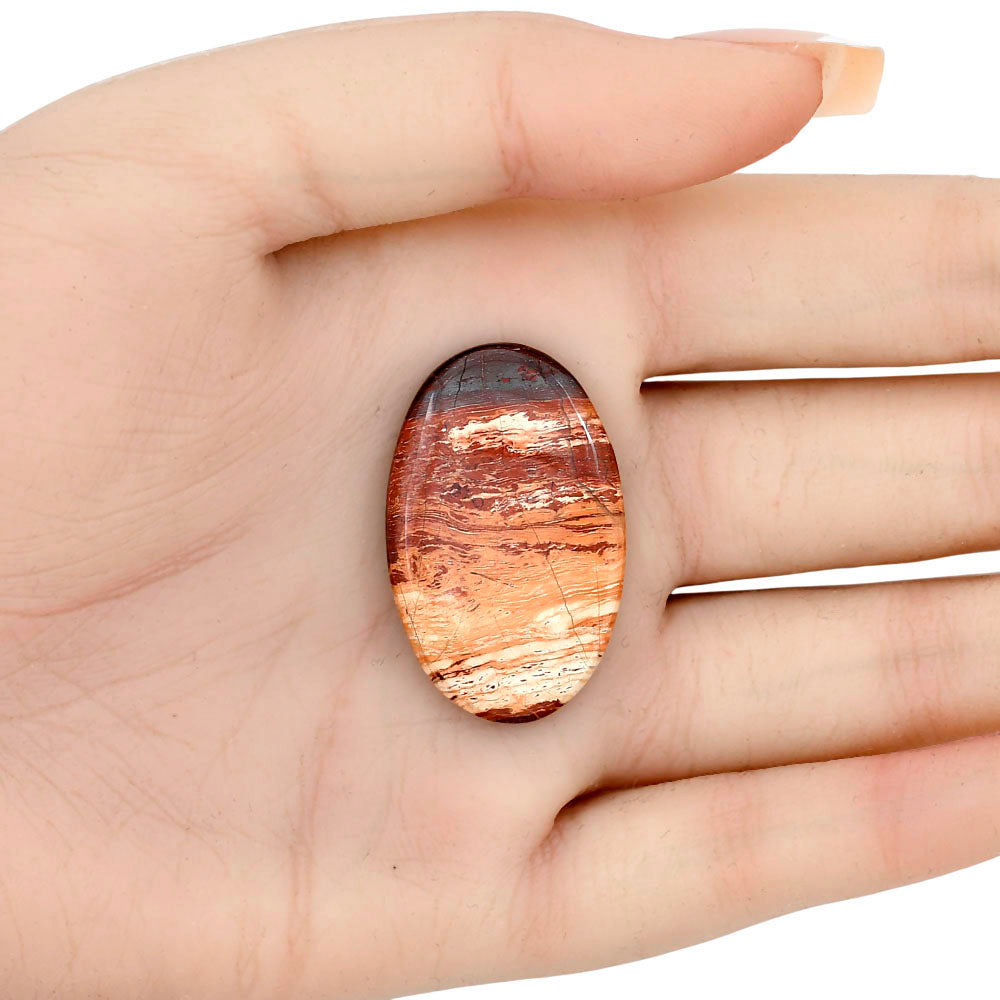 Snake Skin Jasper 34.6x21.8x4.5 mm Oval Gemstone LS01553-11
