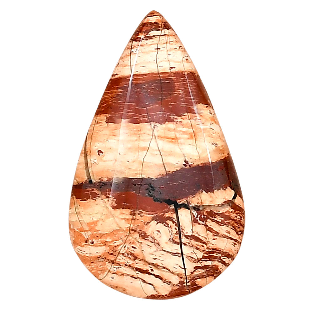 Snake Skin Jasper 33.4x20.4x6.5 mm Pear Gemstone LS01556-11