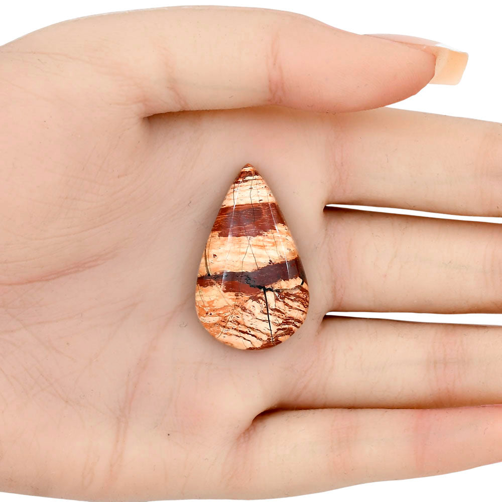 Snake Skin Jasper 33.4x20.4x6.5 mm Pear Gemstone LS01556-11