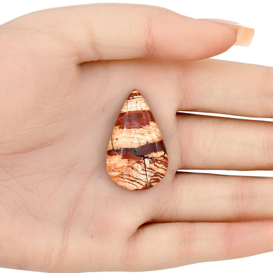 Snake Skin Jasper 33.4x20.4x6.5 mm Pear Gemstone LS01556-11
