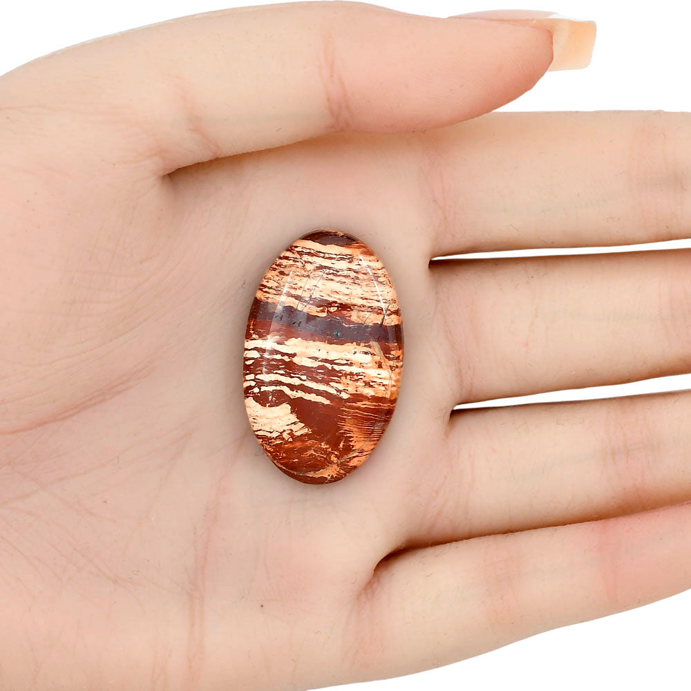 Snake Skin Jasper 33x20.6x5.5 mm Oval Gemstone LS01566-11