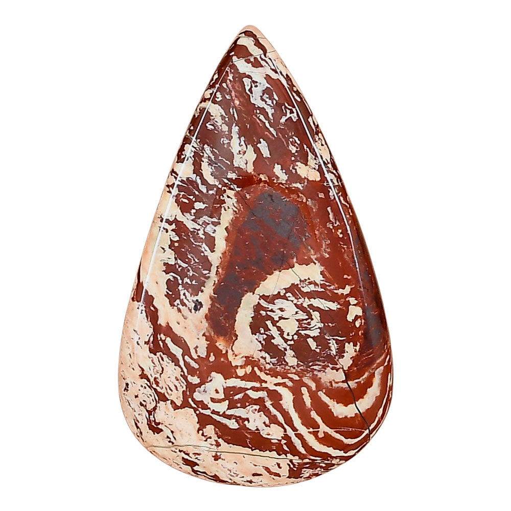 Snake Skin Jasper 39.5x23.55x4 mm Pear Gemstone LS01567-11