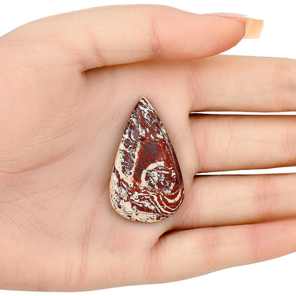 Snake Skin Jasper 39.5x23.55x4 mm Pear Gemstone LS01567-11
