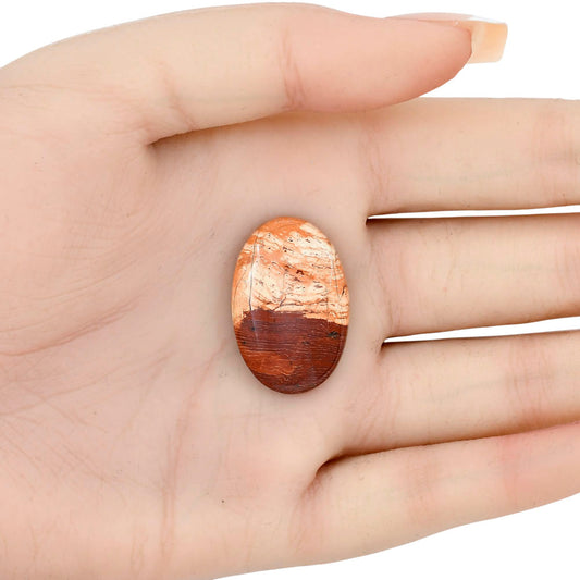 Snake Skin Jasper 38.5x28x5 mm Oval Gemstone LS01568-11