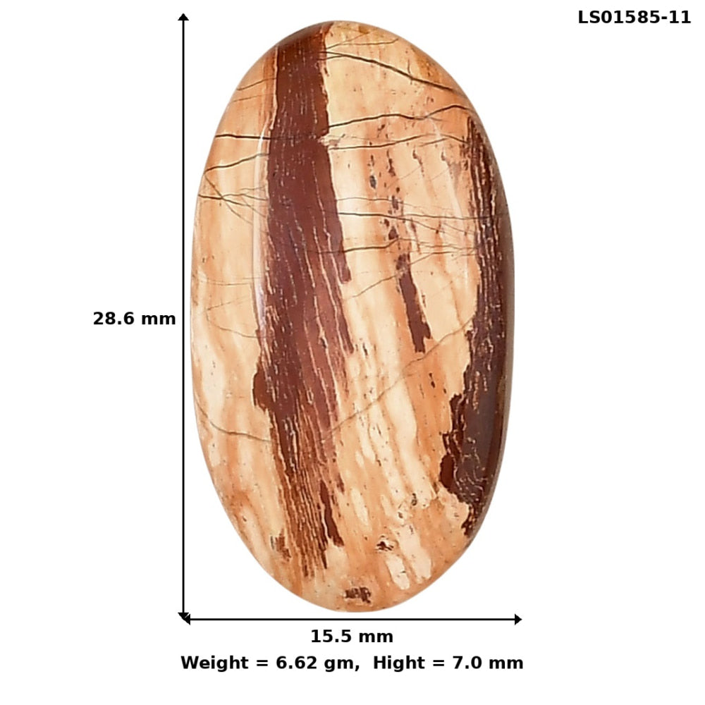 Snake Skin Jasper 28.6x15.5x7 mm Oval Gemstone LS01585-11
