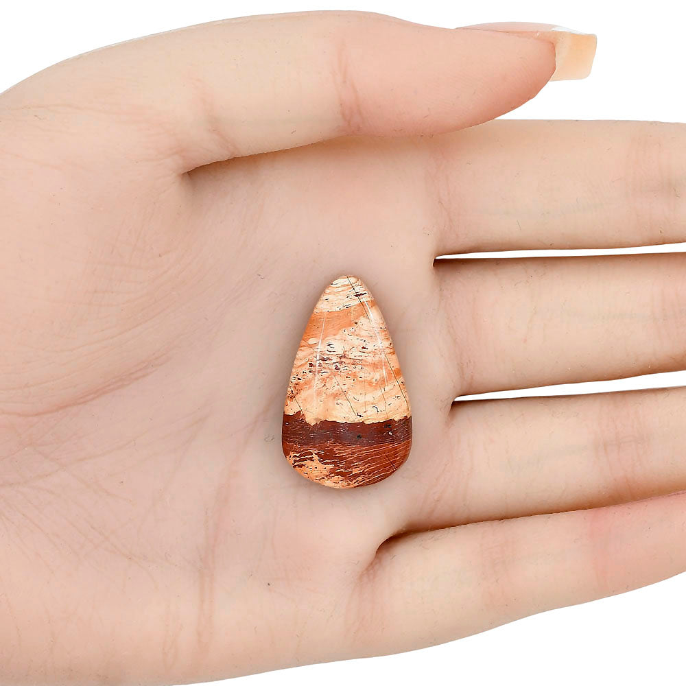 Snake Skin Jasper 29x17.7x6 mm Pear Gemstone LS01589-11