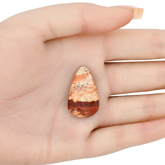 Snake Skin Jasper 29x17.7x6 mm Pear Gemstone LS01589-11