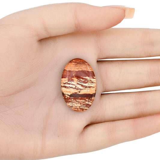 Snake Skin Jasper 31x20.4x5.5 mm Oval Gemstone LS01591-11