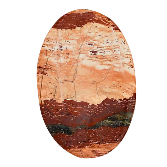 Snake Skin Jasper 31x20.5x5.5 mm Oval Gemstone LS01598-11