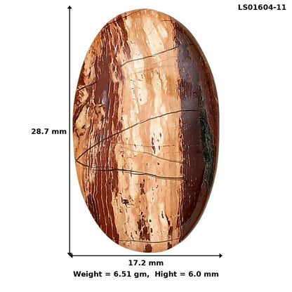 Snake Skin Jasper 28.7x17.2x6 mm Oval Gemstone LS01604-11