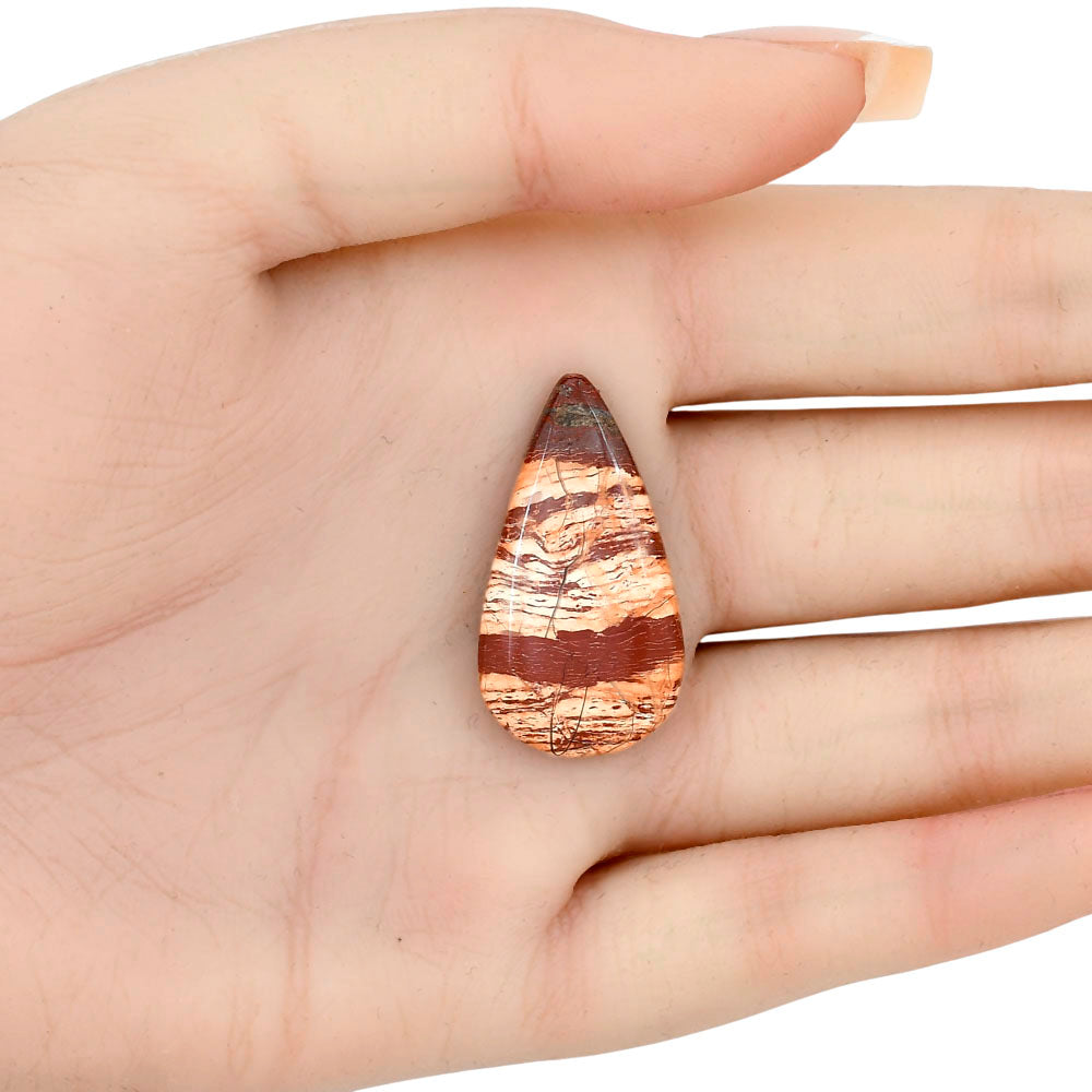 Snake Skin Jasper 32x17.3x4.5 mm Pear Gemstone LS01605-11